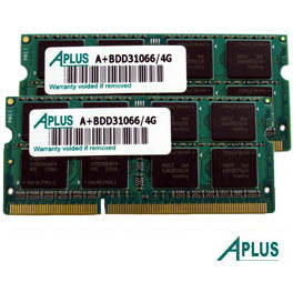 8GB kit (2x4GB) DDR3 1066 SODIMM for Apple  iMac (2009), MacBook Pro (2009, Mid 2010)